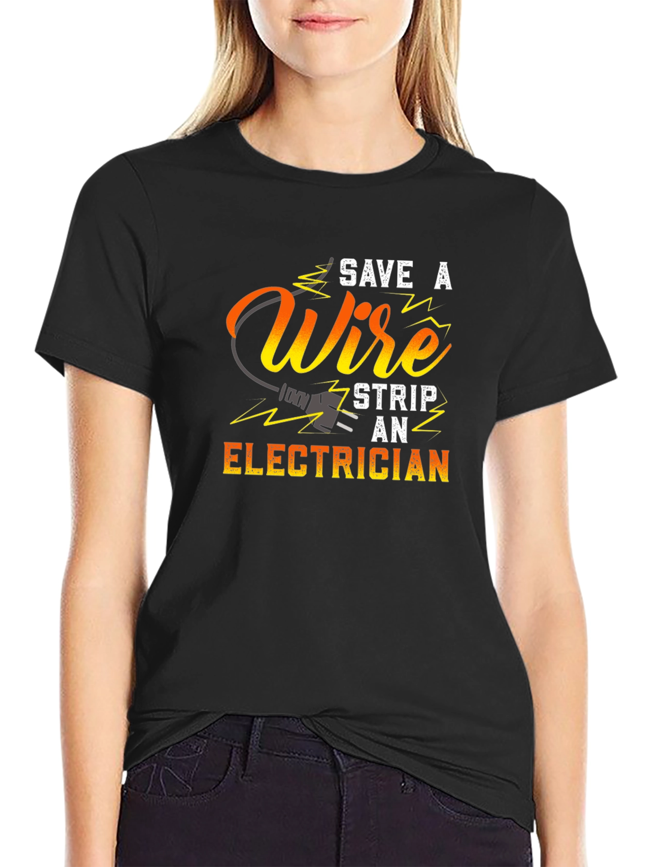 Save a Wire Strip an Electrician T-Shirt