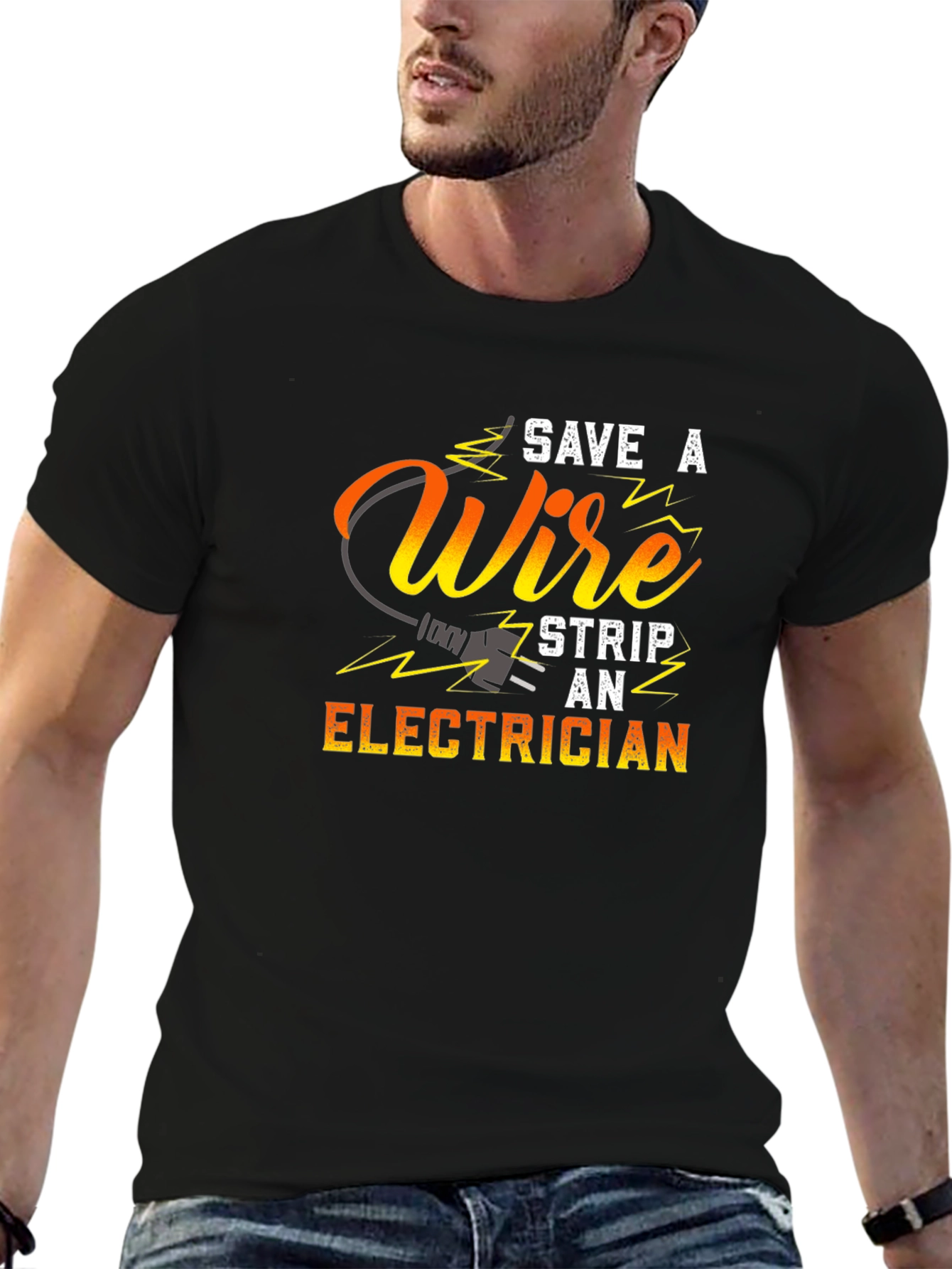 Save a Wire Strip an Electrician T-Shirt