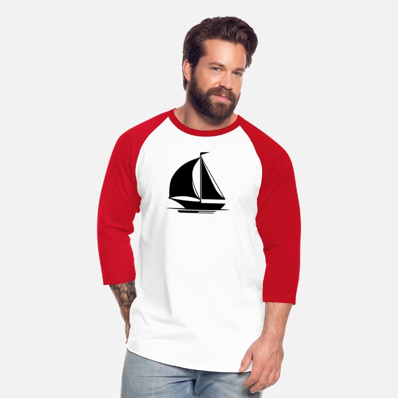 Sailing Ship With Mast, Sails And Flag