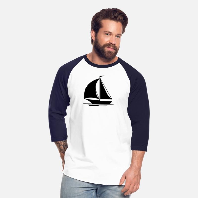 Sailing Ship With Mast, Sails And Flag