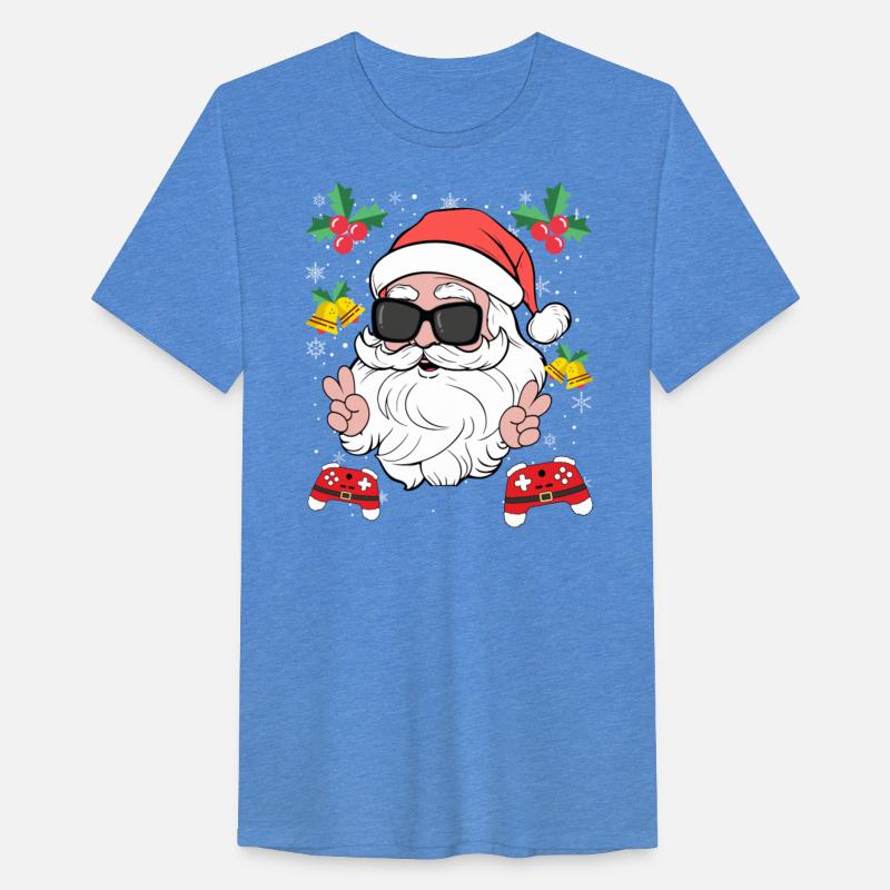 Santa Cool Gamer Video Game X-Mas Gaming
