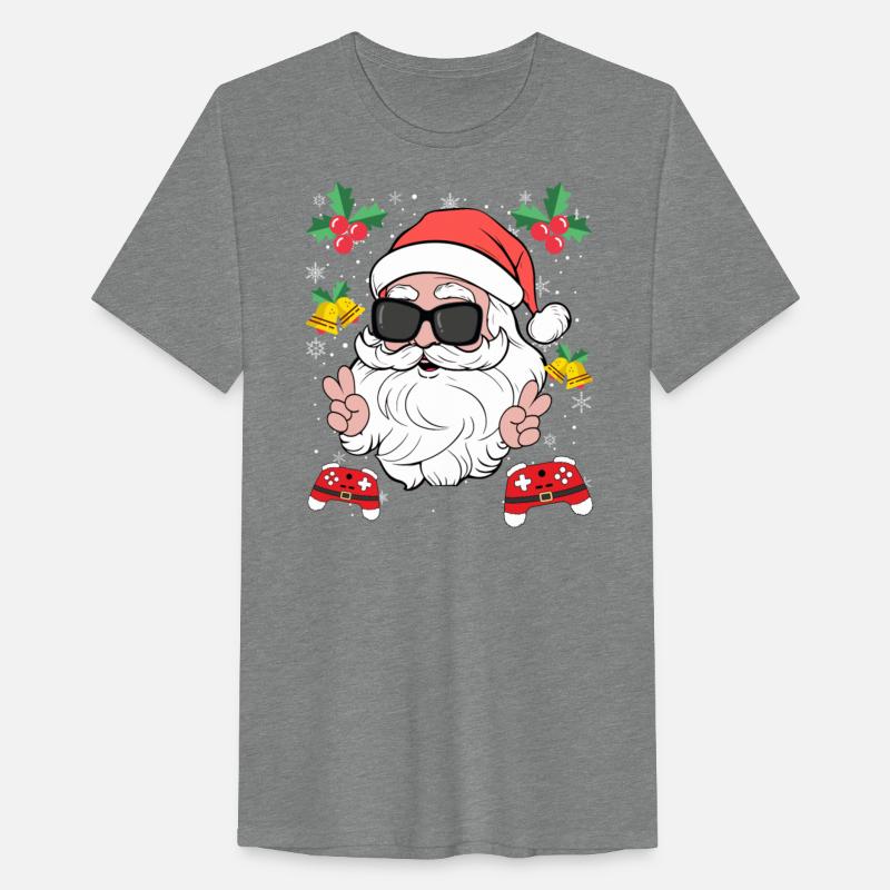 Santa Cool Gamer Video Game X-Mas Gaming