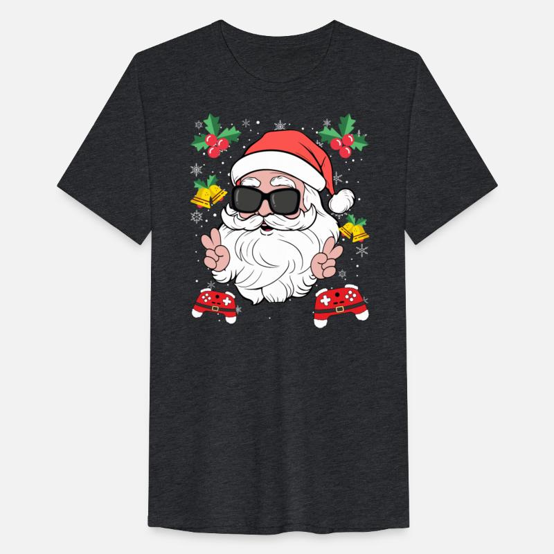 Santa Cool Gamer Video Game X-Mas Gaming