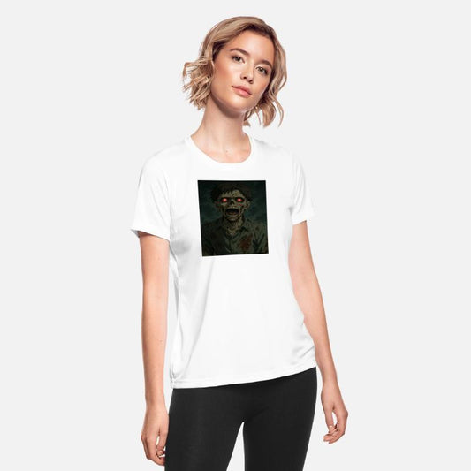 Scary Anime Zombie With Glowing Eyes Horror Art