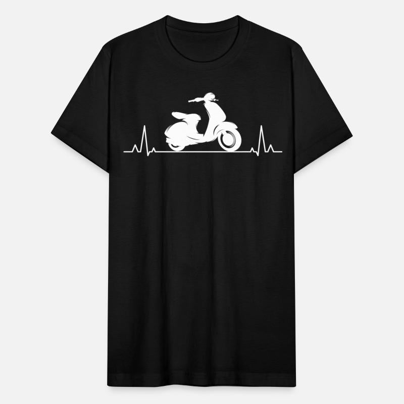 Scooter Rider Scootering Motorbike Moped Heartbeat