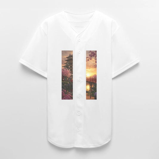 Serene Japanese Castle Sunset Scene