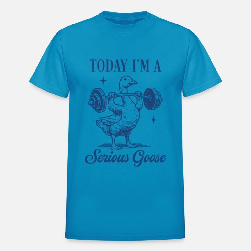 Serious Goose Lifting Humor Tee