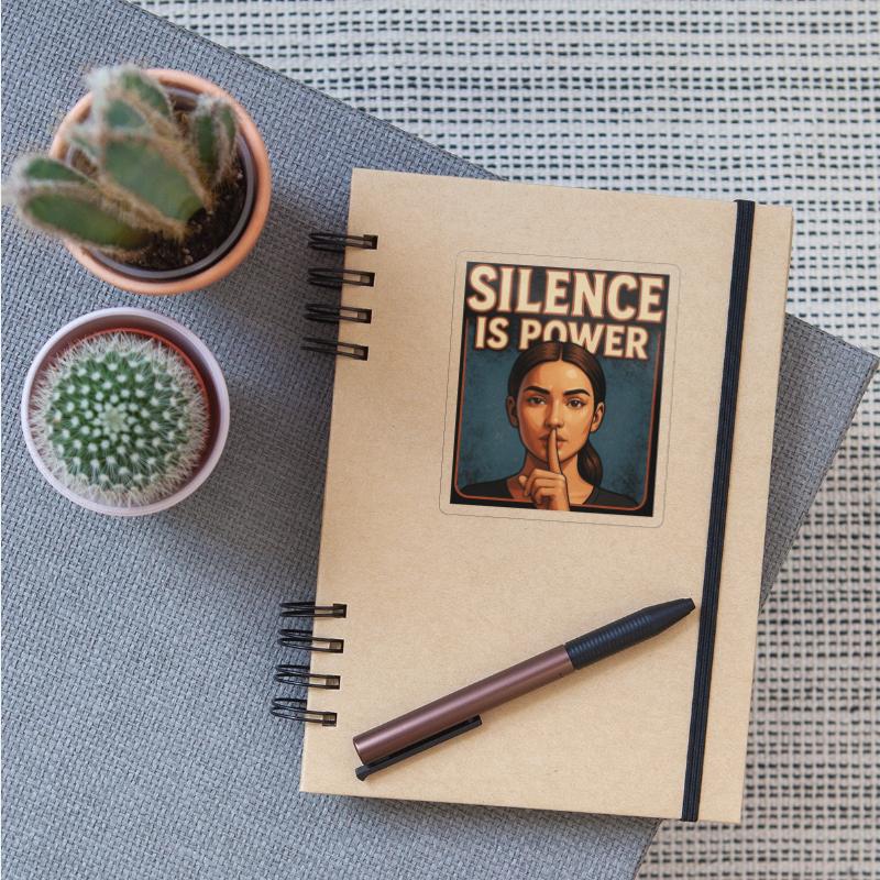 Silent Power Motivational Illustration