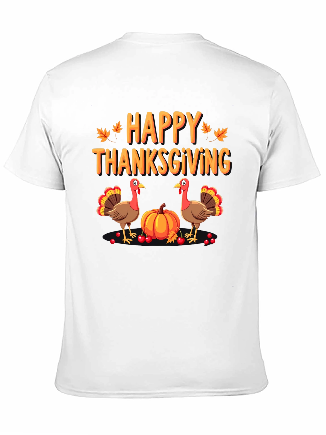 Happy Thanksgiving Turkey Graphic T-Shirt