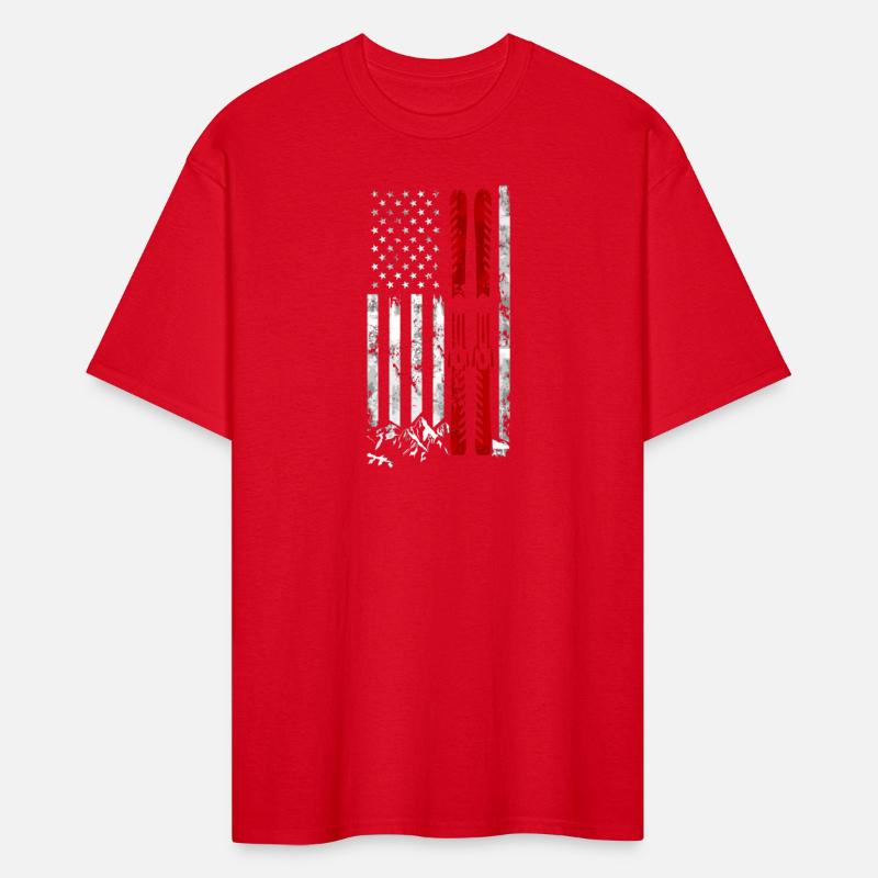 Ski Us American Flag Skiing For Men