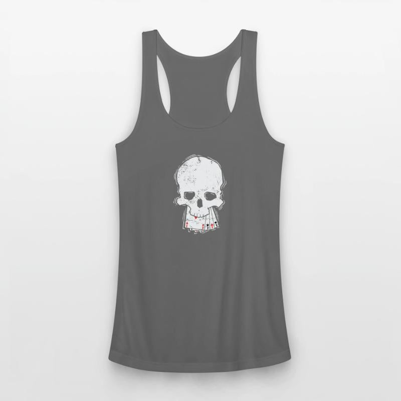 Skull with Cards Skat or Poker Card Game