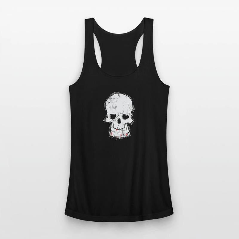 Skull with Cards Skat or Poker Card Game