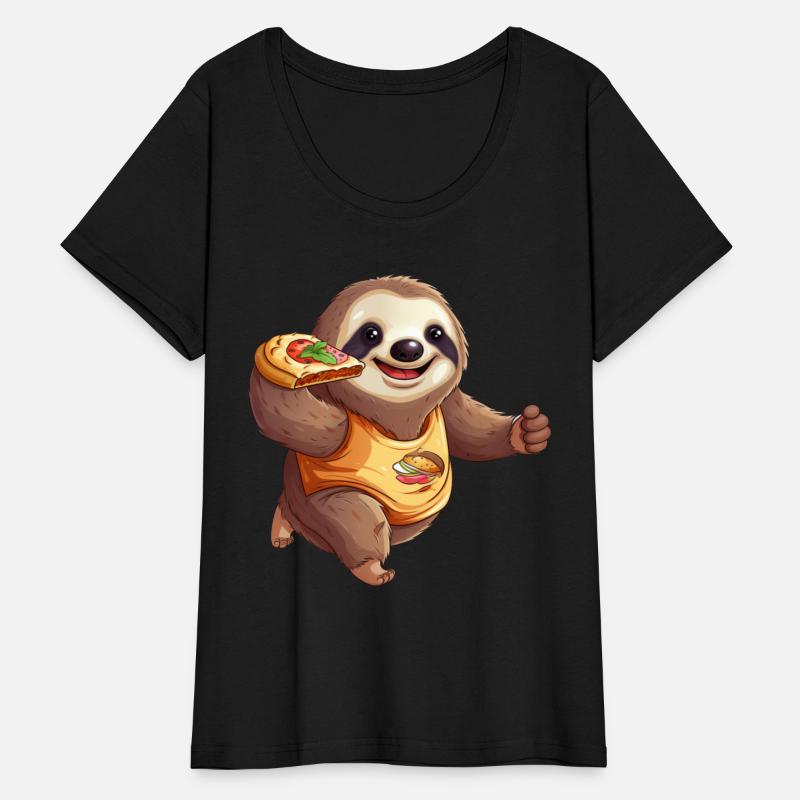 Sloth Marathon Runner, Pizza and Burger, Fast Food