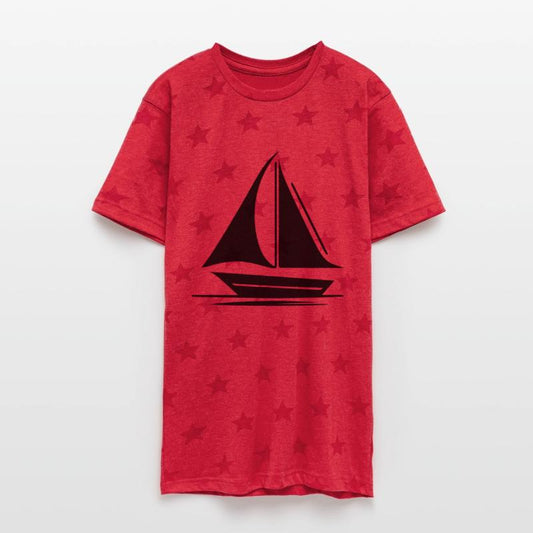 Small Sailing Boat With Set Sails