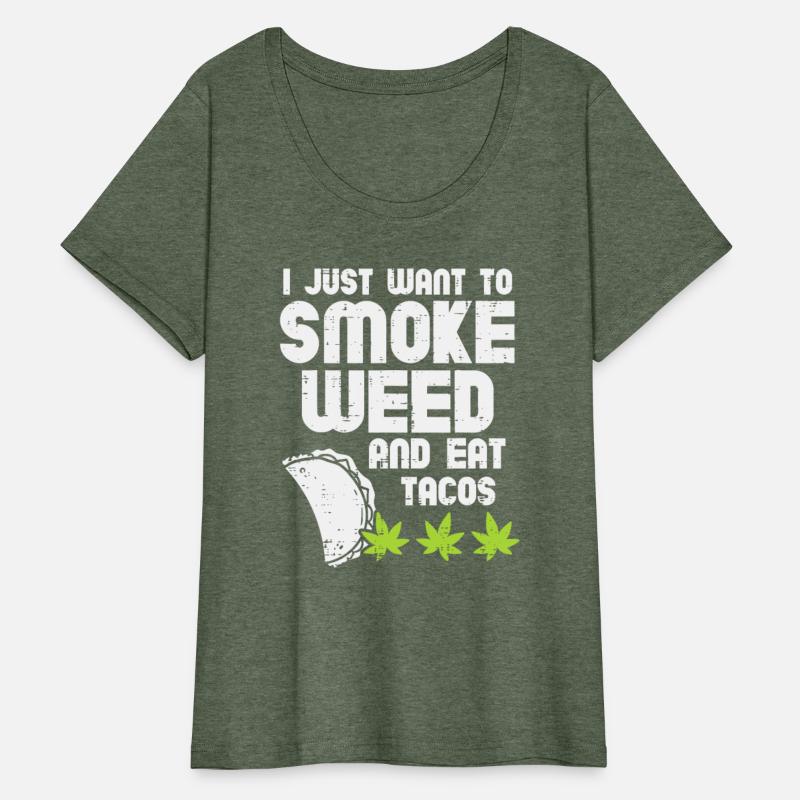 Smoke Weed Eat Tacos Funny Cinco De Mayo Cannabis