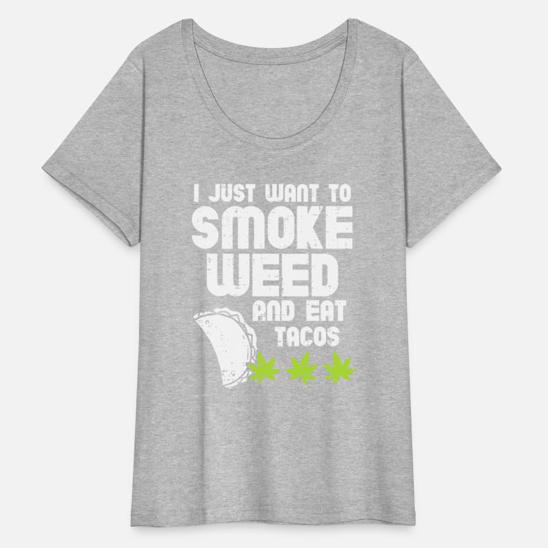 Smoke Weed Eat Tacos Funny Cinco De Mayo Cannabis