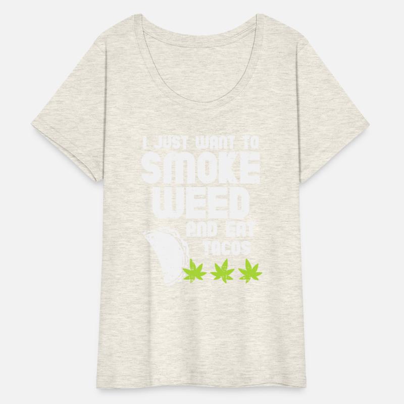 Smoke Weed Eat Tacos Funny Cinco De Mayo Cannabis