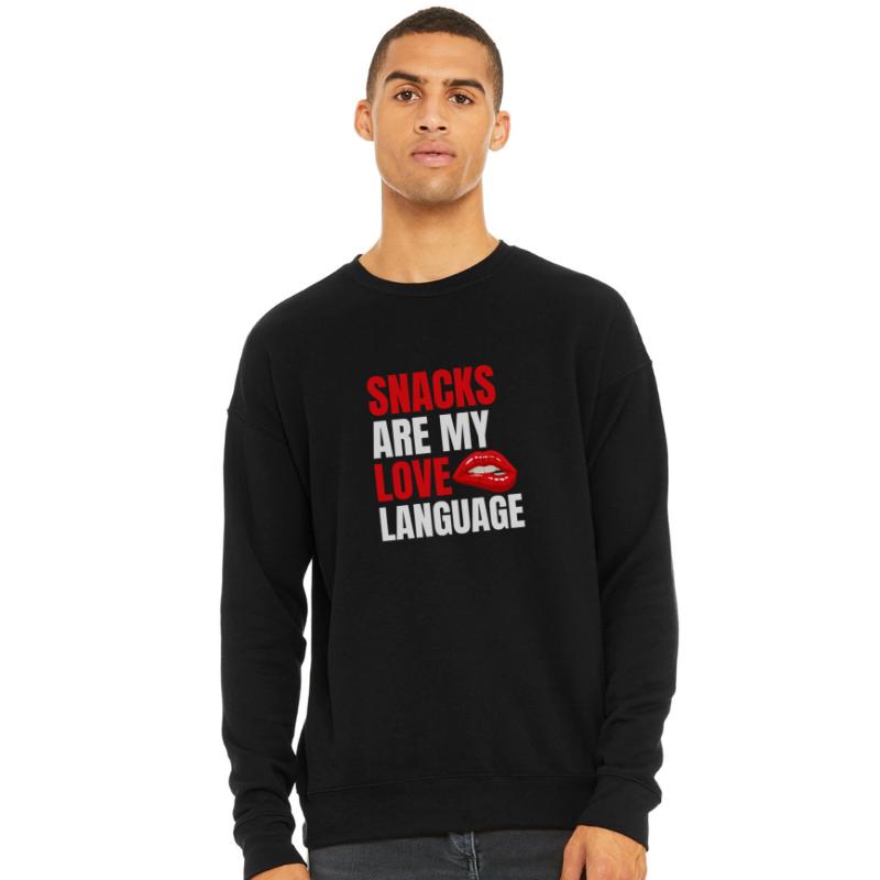 Snacks Are My Love Language Bold Tee