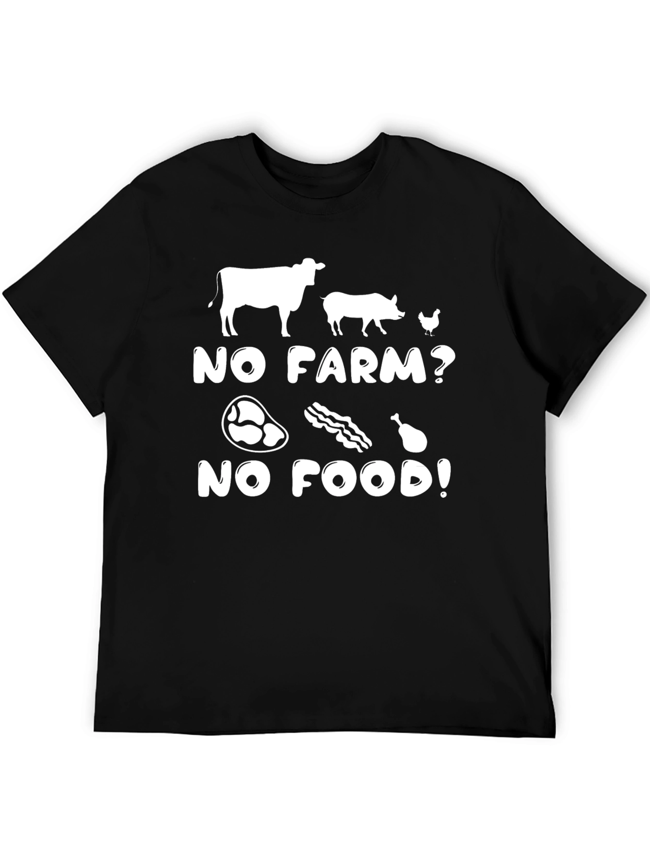 No Farm No Food T-Shirt - Farm Animal Tee