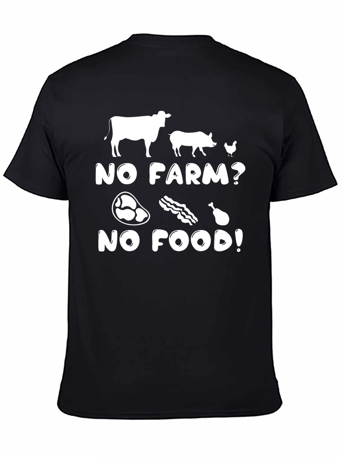 No Farm No Food T-Shirt - Farm Animal Tee