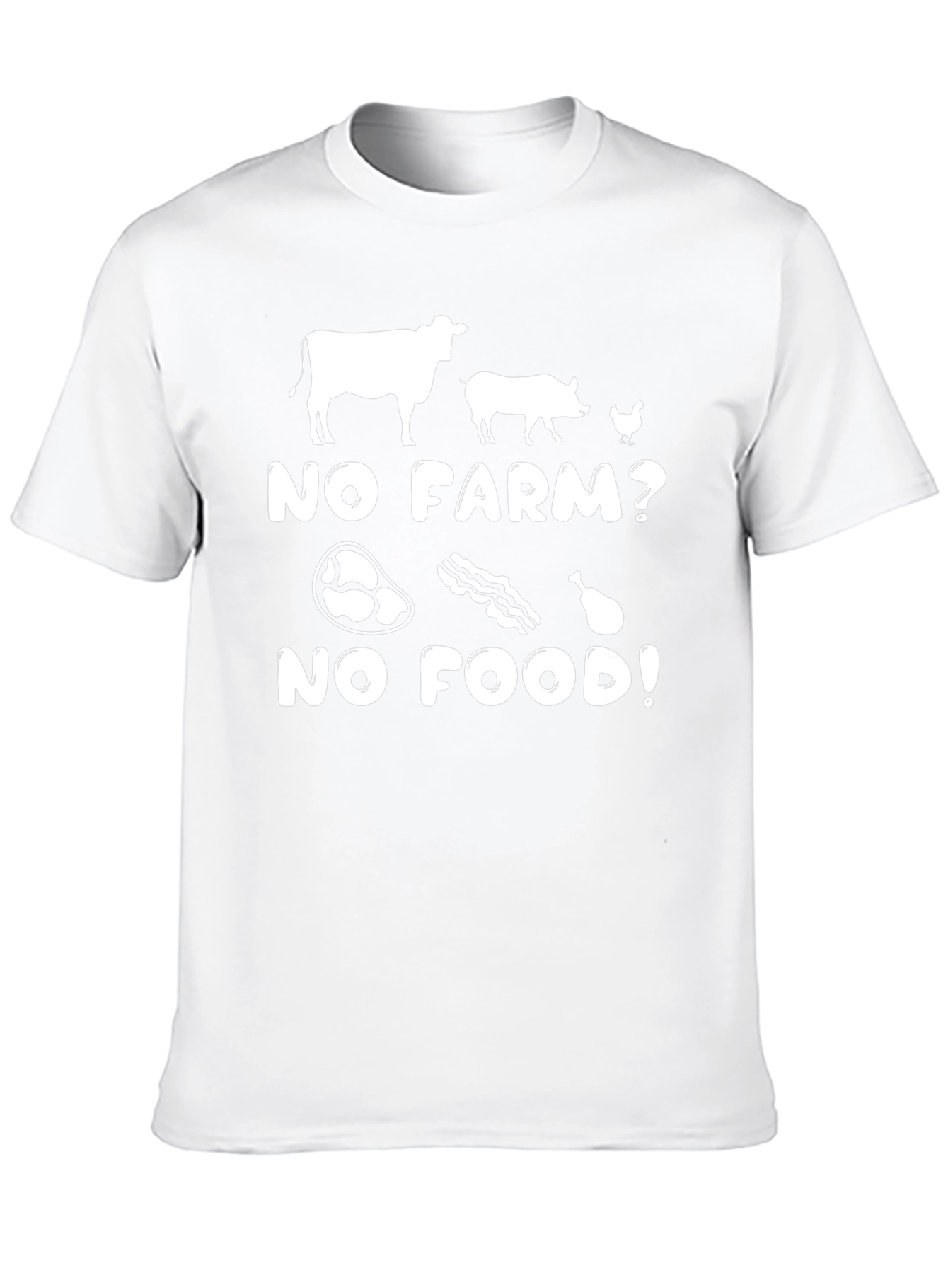 No Farm No Food T-Shirt - Farm Animal Tee