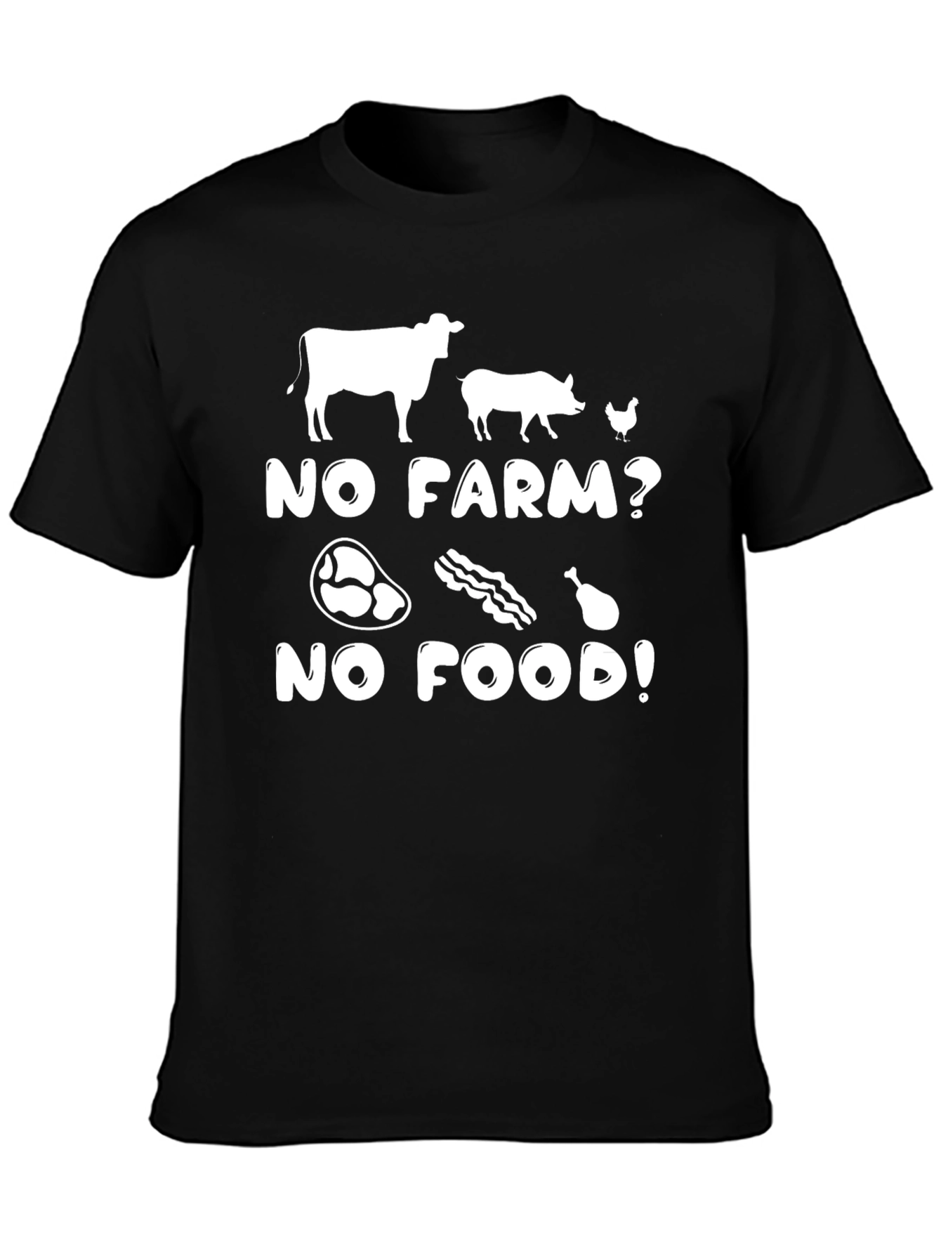 No Farm No Food T-Shirt - Farm Animal Tee