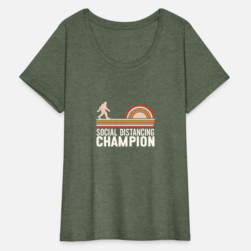 Social Distancing Champion Retro Style Bigfoot