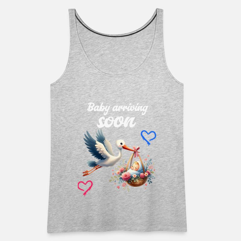 Soon I'll Be A Mother, With Stork, Baby Is Coming