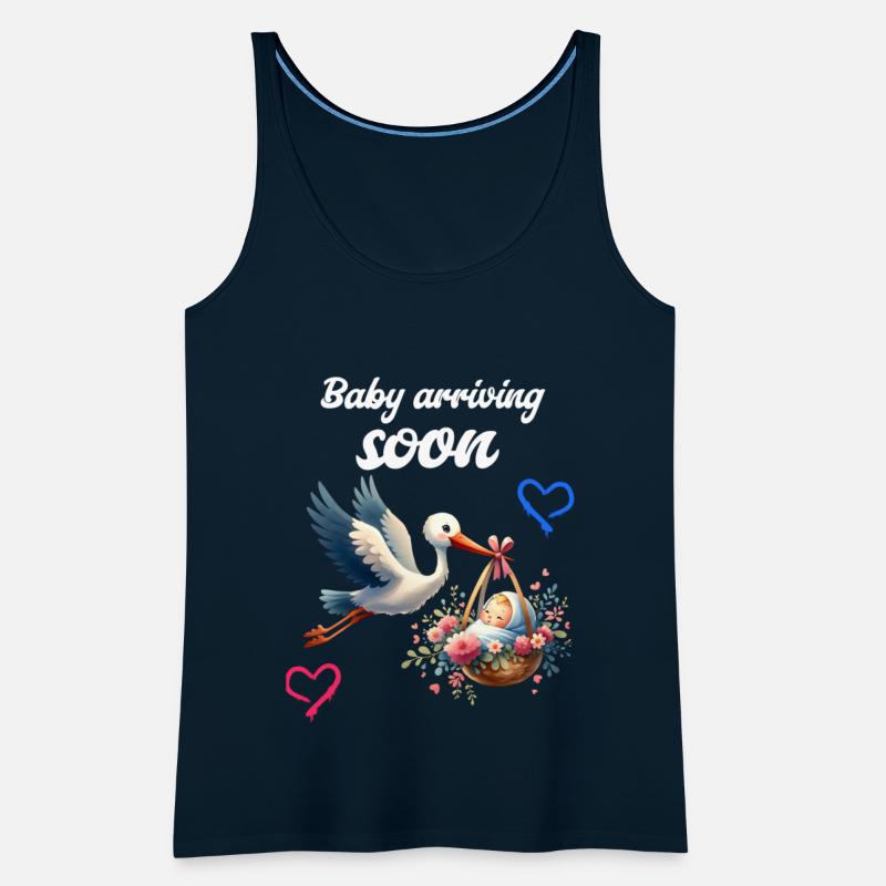 Soon I'll Be A Mother, With Stork, Baby Is Coming