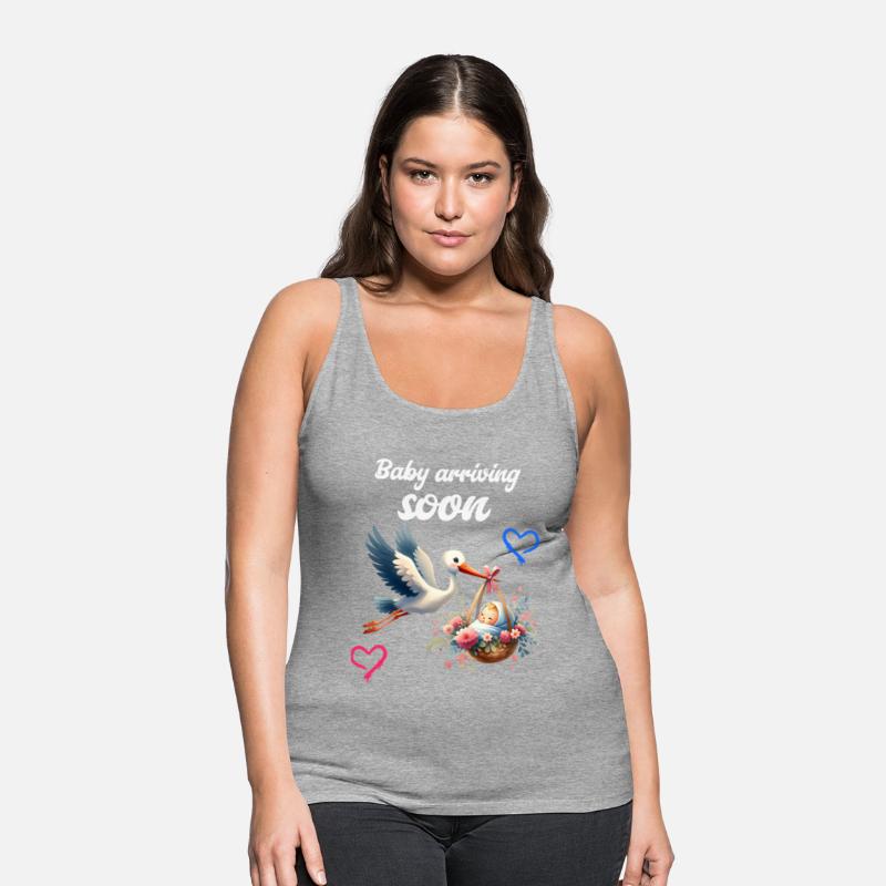 Soon I'll Be A Mother, With Stork, Baby Is Coming