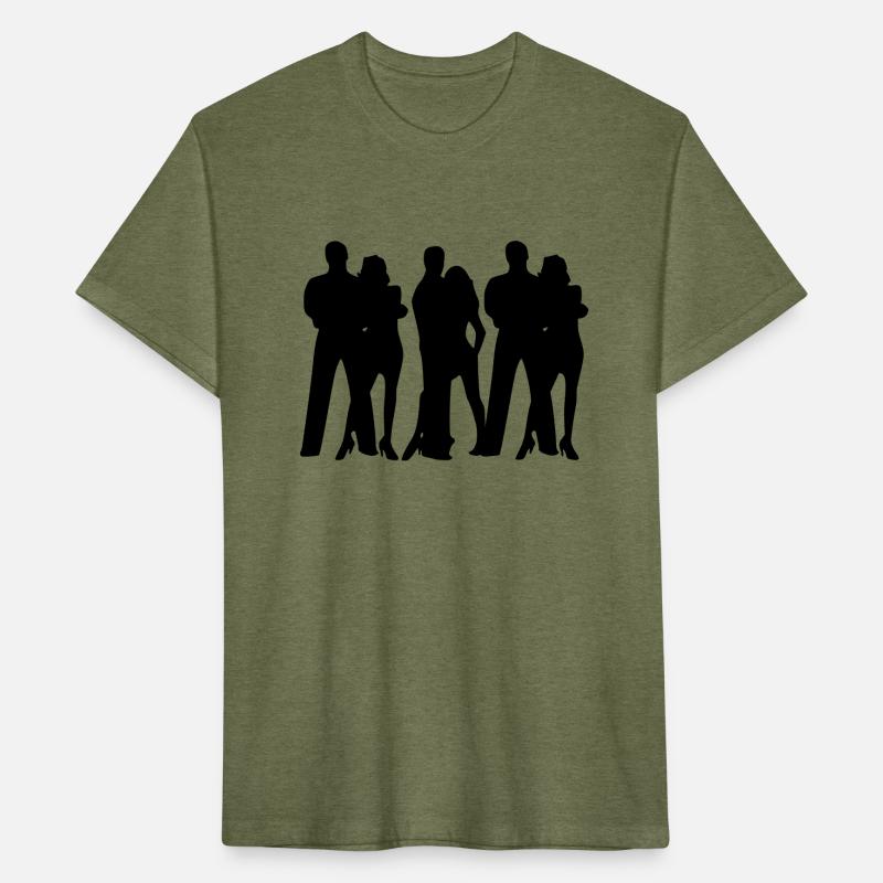 Sports dance group dancers