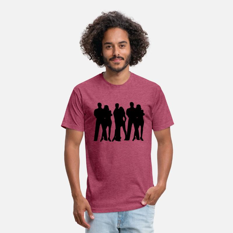 Sports dance group dancers