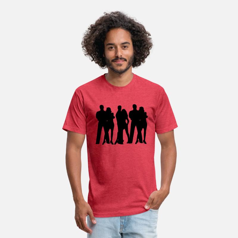 Sports dance group dancers