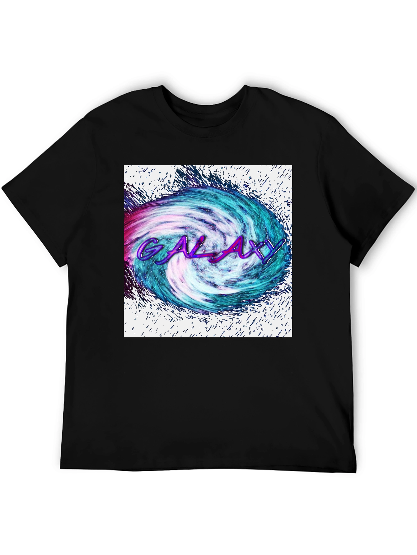 Galaxy Graphic Tee - Black Cotton Blend
