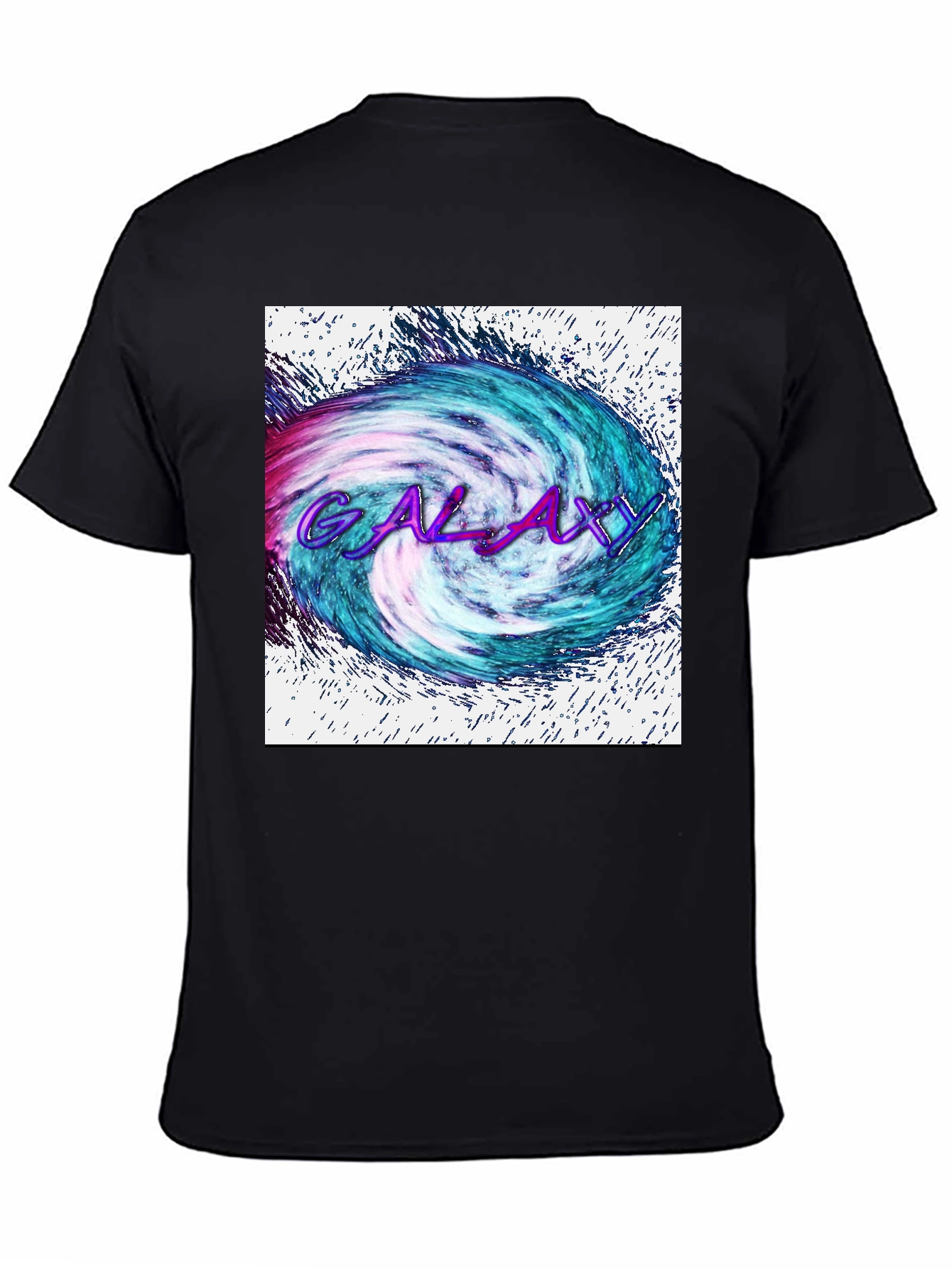 Galaxy Graphic Tee - Black Cotton Blend