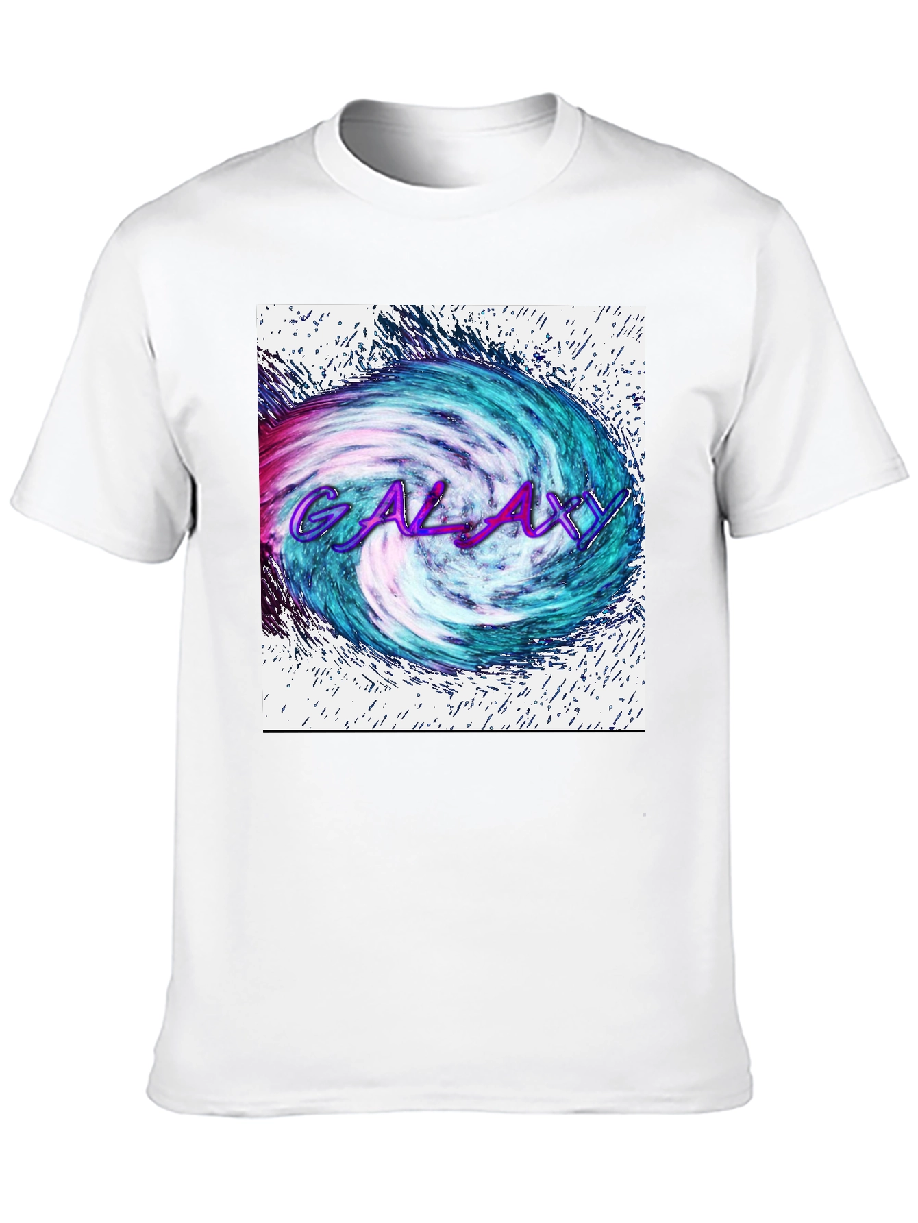 Galaxy Graphic Tee - Black Cotton Blend