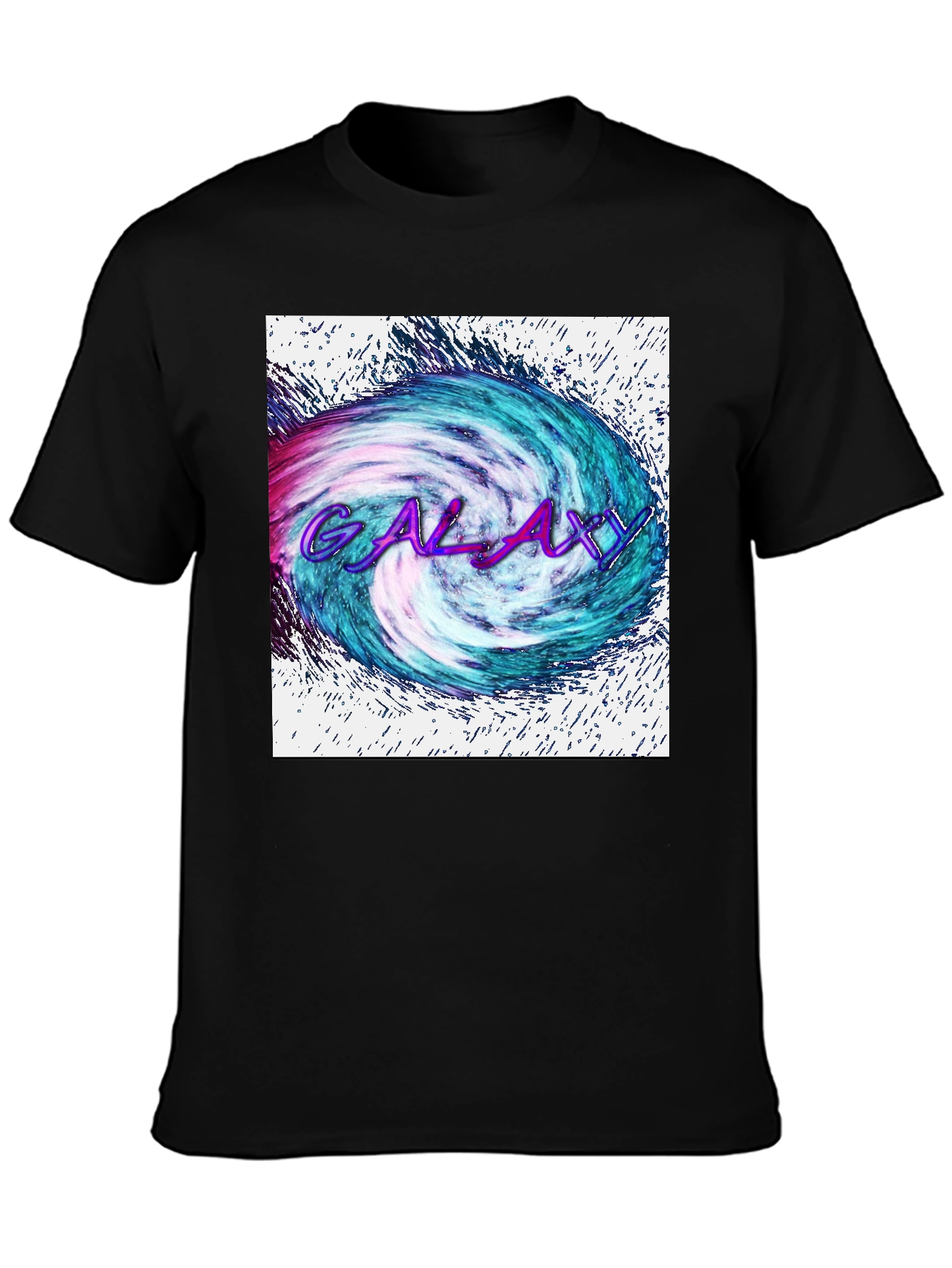 Galaxy Graphic Tee - Black Cotton Blend