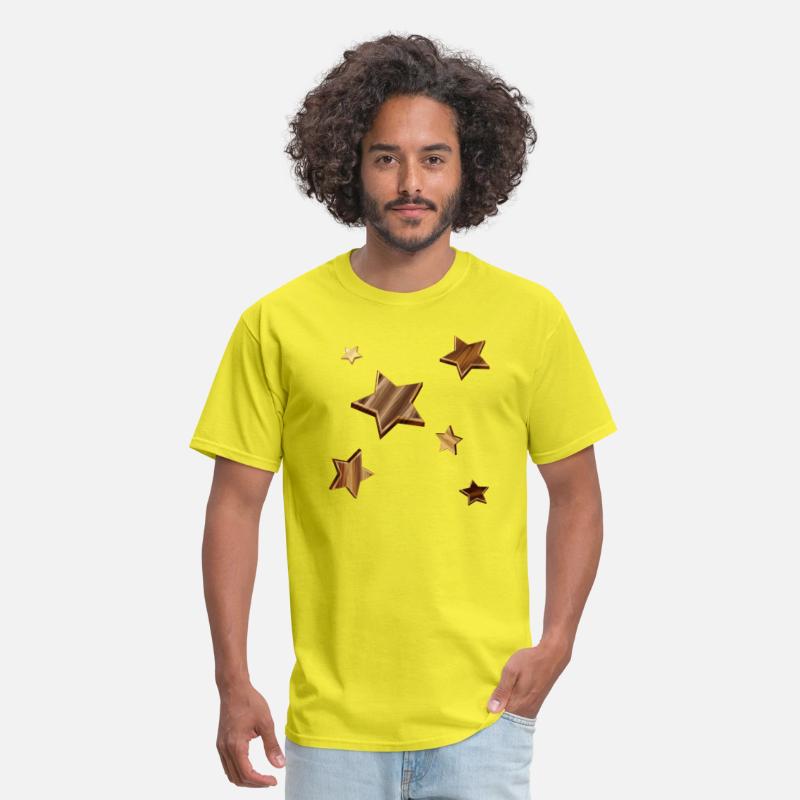 Stars in dark wood look with grain