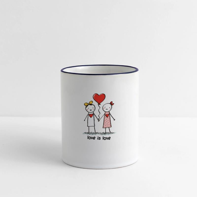 Stick Figure Lesbian Lovers Love is Love