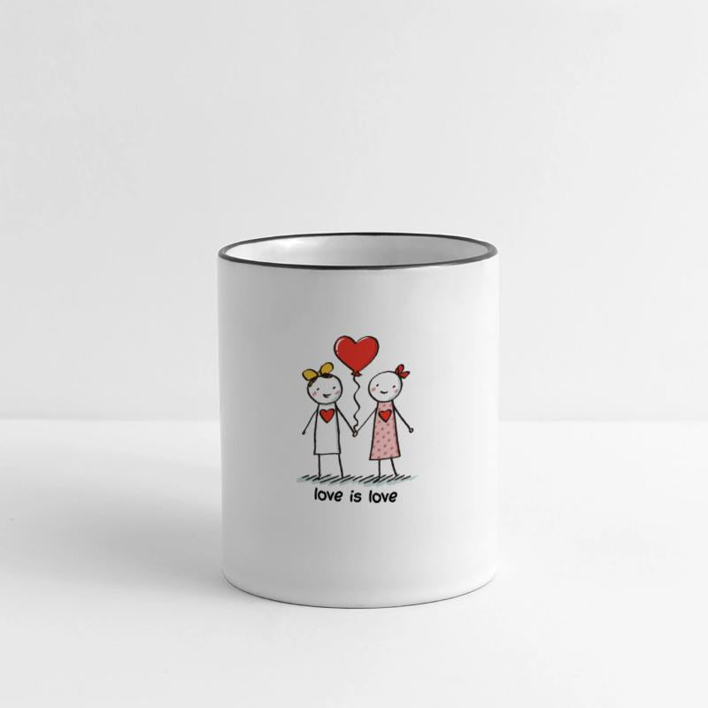 Stick Figure Lesbian Lovers Love is Love