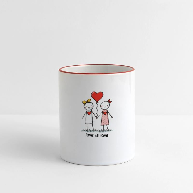 Stick Figure Lesbian Lovers Love is Love