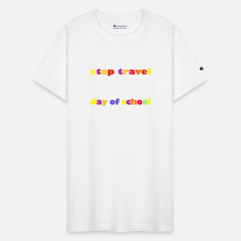 stop travel my mother it's my first day of school