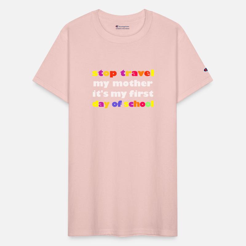 stop travel my mother it's my first day of school