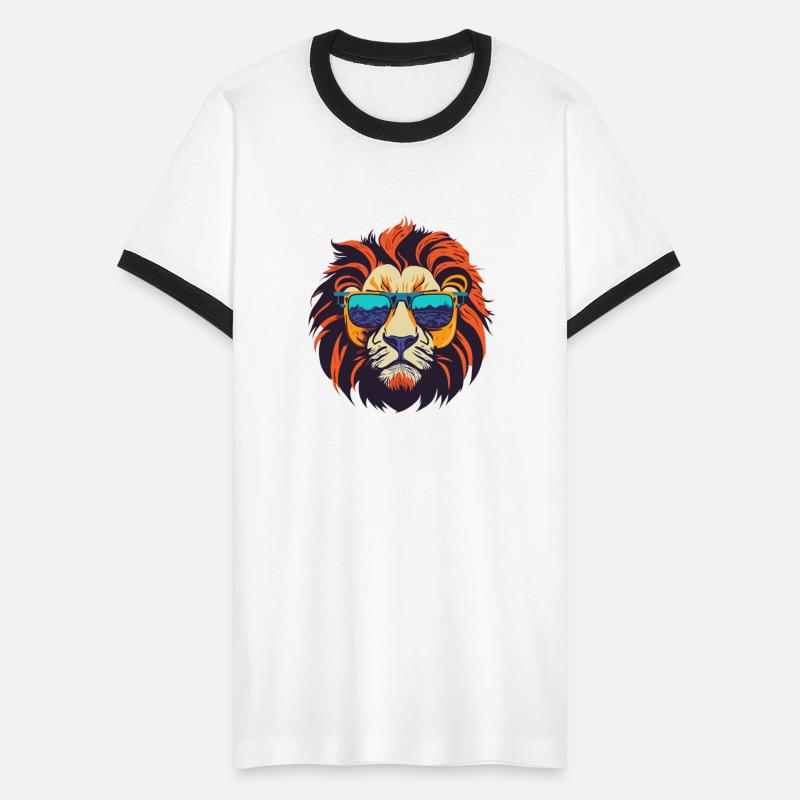Stylish lion head logo