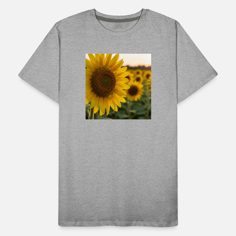 Sunflower Field Nature Print Tee