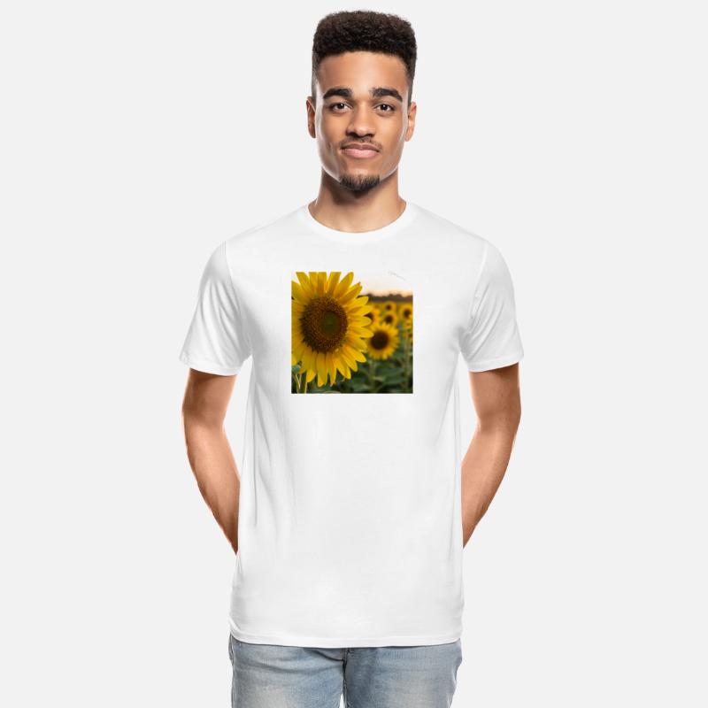 Sunflower Field Nature Print Tee