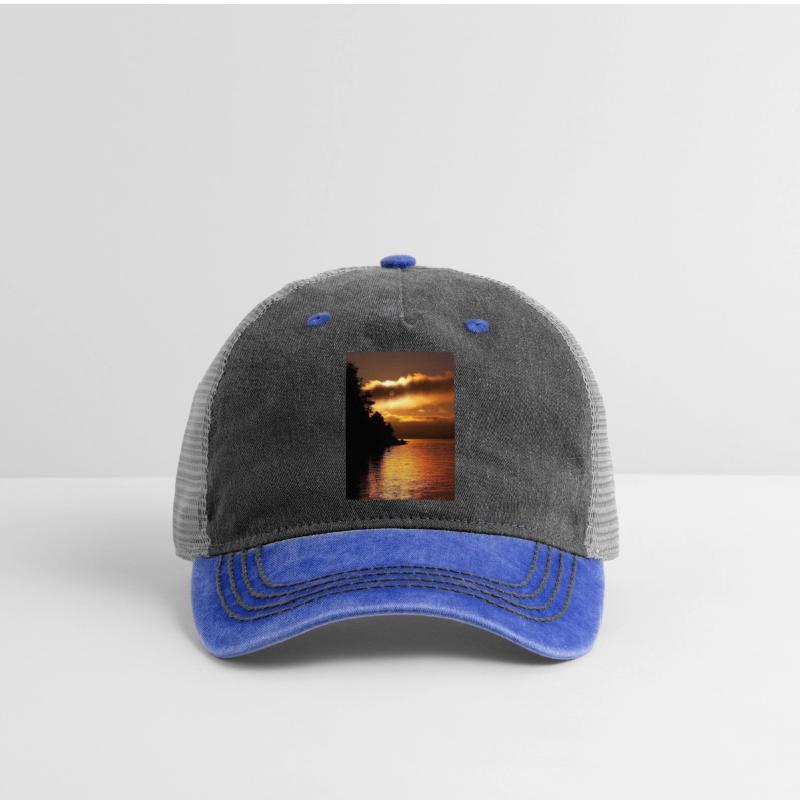 Sunset Over Serene Lake Scene