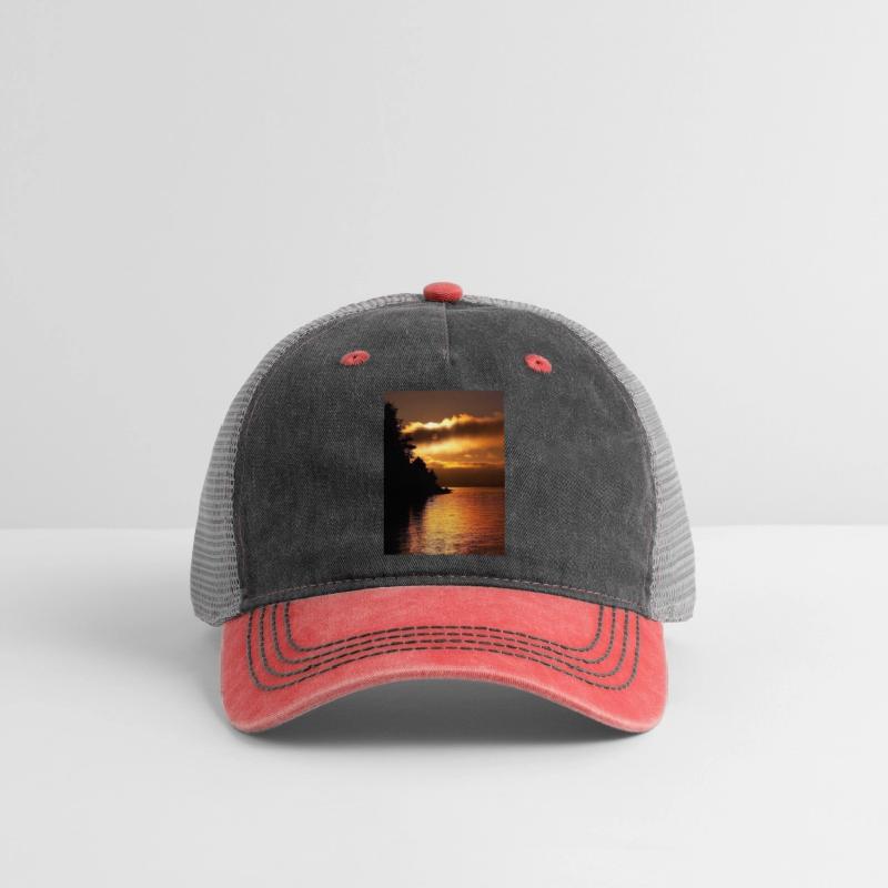 Sunset Over Serene Lake Scene