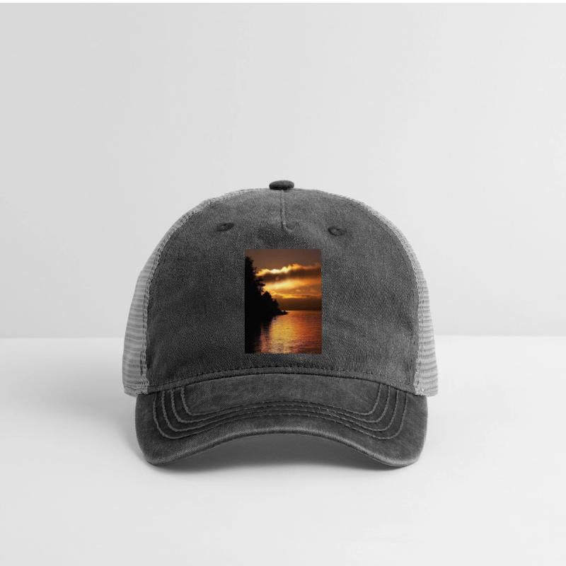 Sunset Over Serene Lake Scene