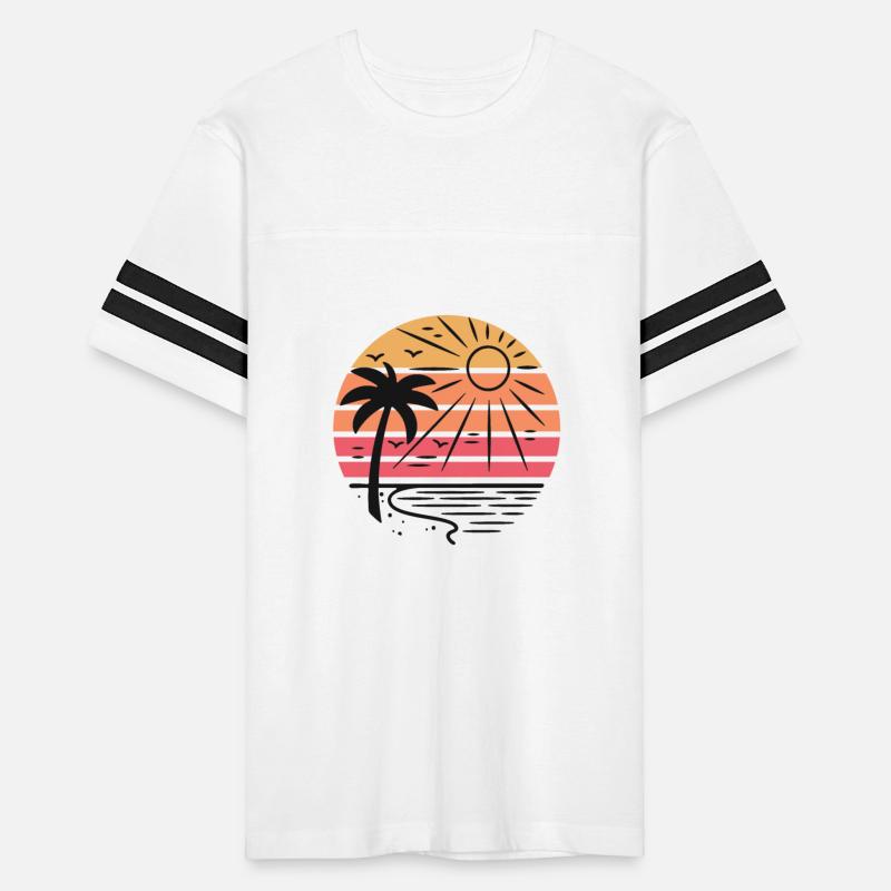 Sunset palm trees vintage shirt